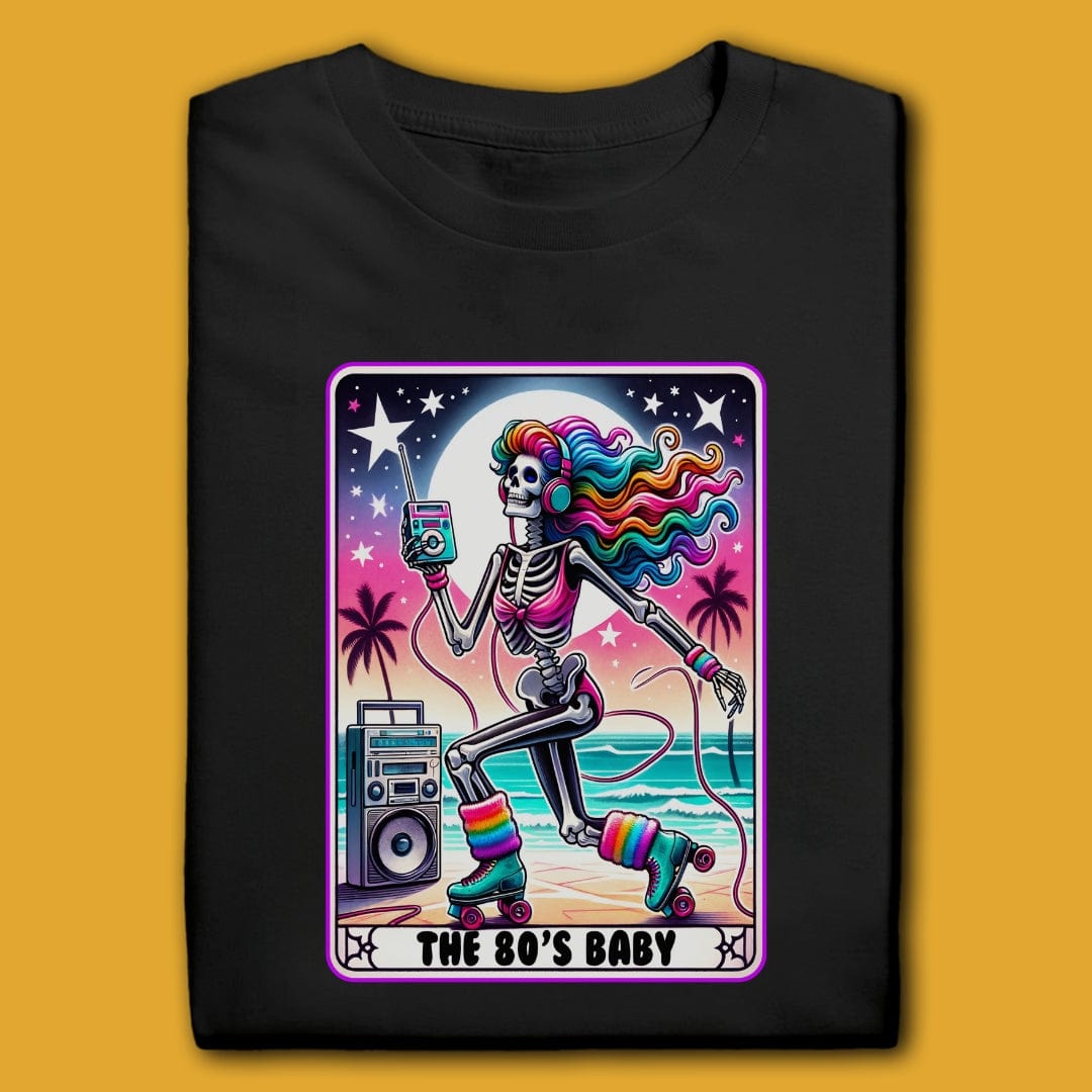 Printify T-Shirt Black / S The 80's Baby T-Shirt
