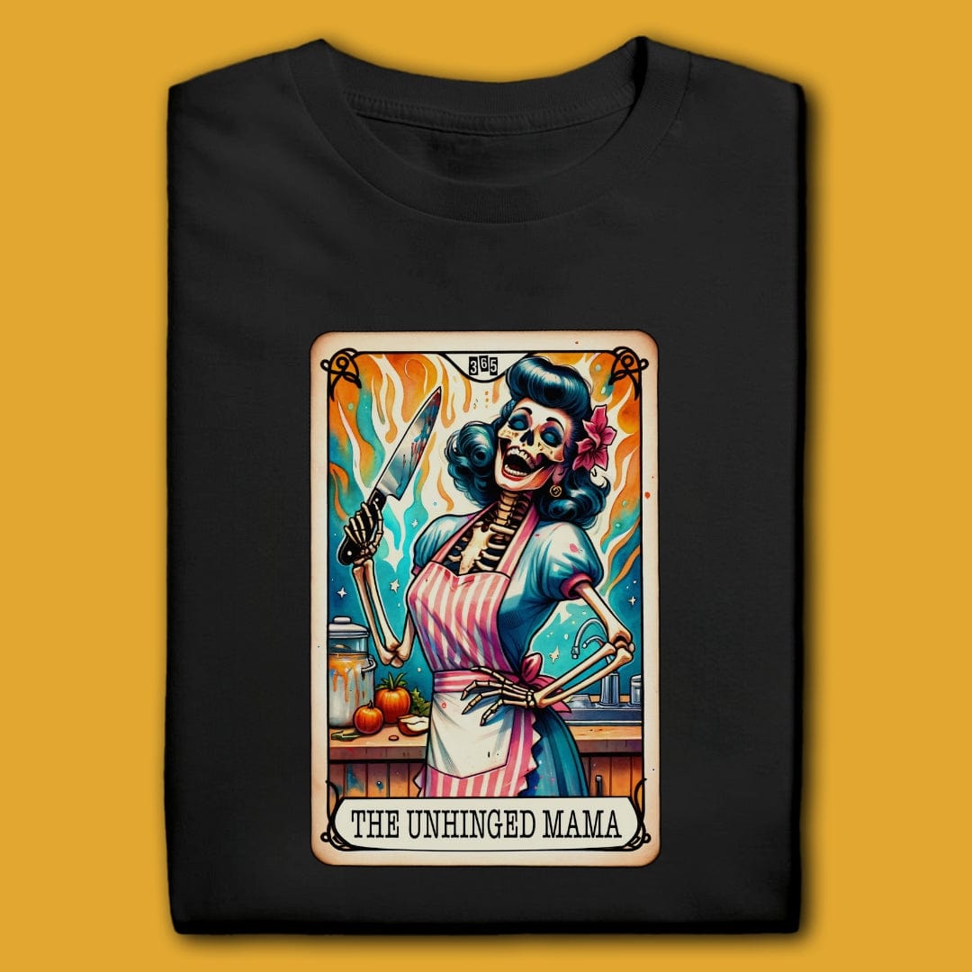 Printify T-Shirt Black / S The Unhinged Mama T-Shirt