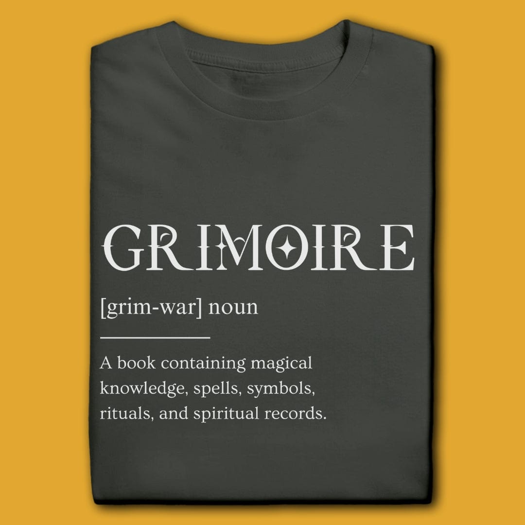 Printify T-Shirt Charcoal / S Grimoire Definition T-Shirt