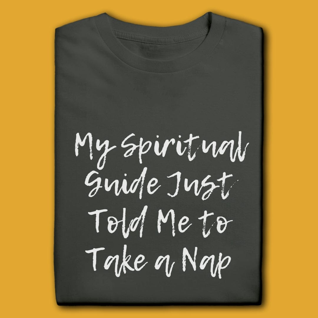 Printify T-Shirt Charcoal / S My Guide Told Me To Take A Nap T-Shirt
