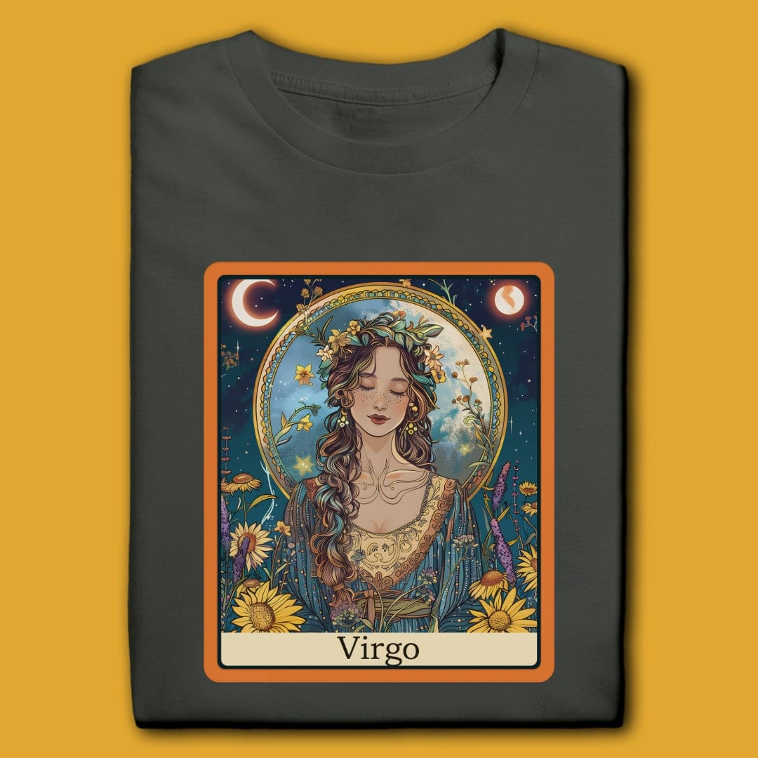 Printify T-Shirt Charcoal / S Virgo T-Shirt