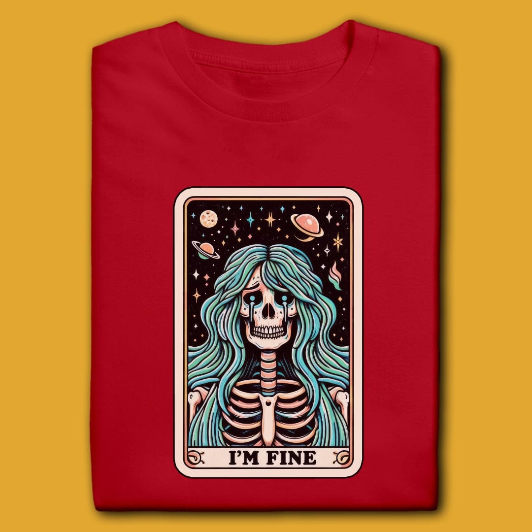 Printify T-Shirt I'm Fine T-Shirt