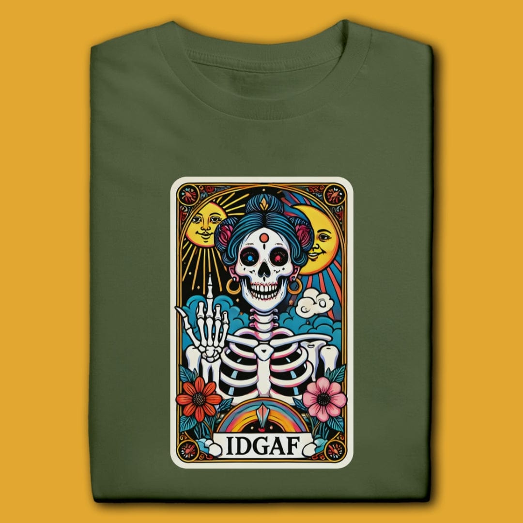 Printify T-Shirt Military Green / S IDGAF T-Shirt