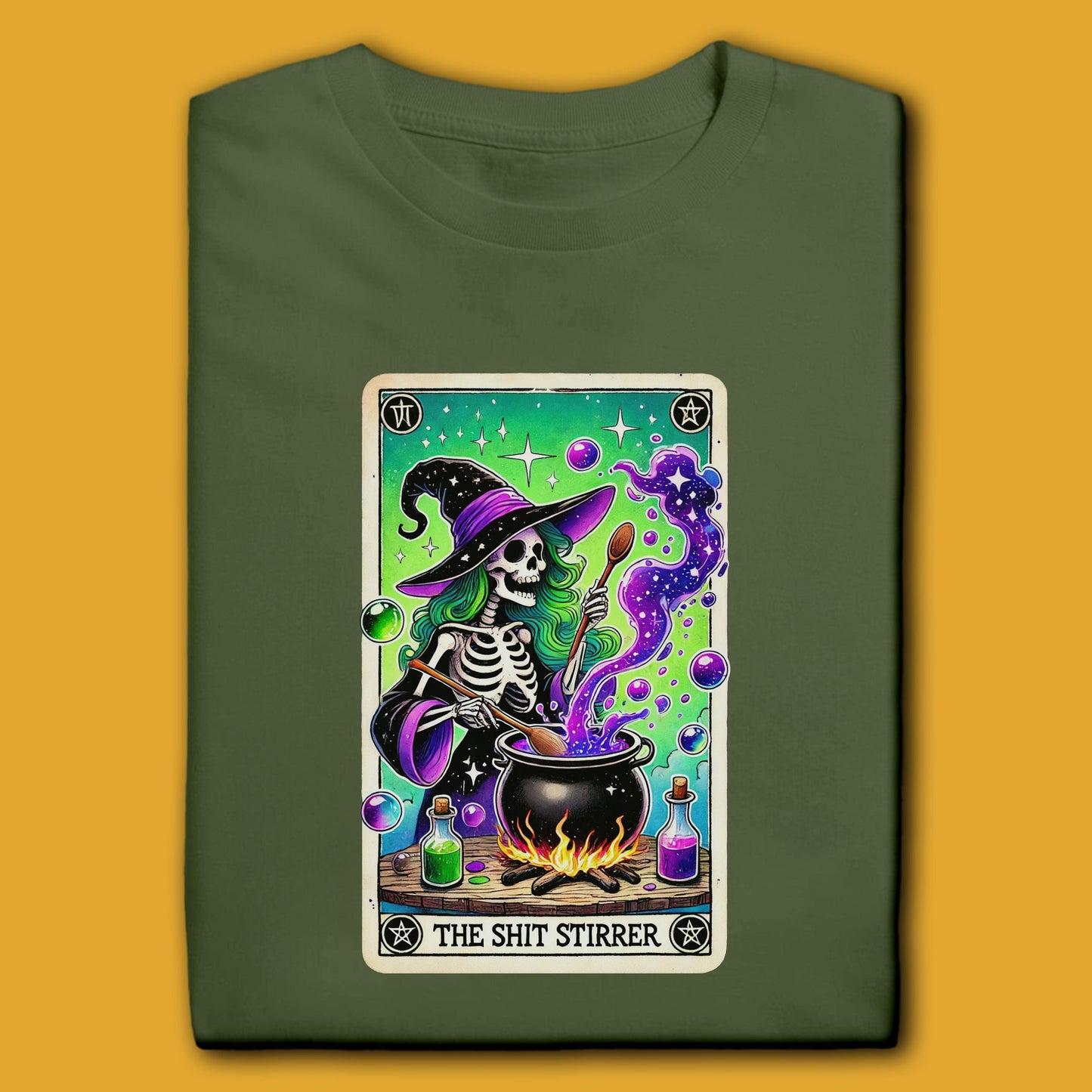 Printify T-Shirt Military Green / S The Sh*t Stirrer T-Shirt
