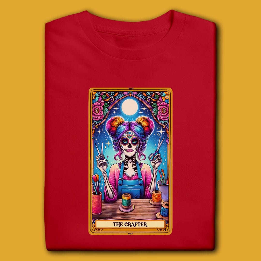 Printify T-Shirt Red / M The Crafter T-Shirt