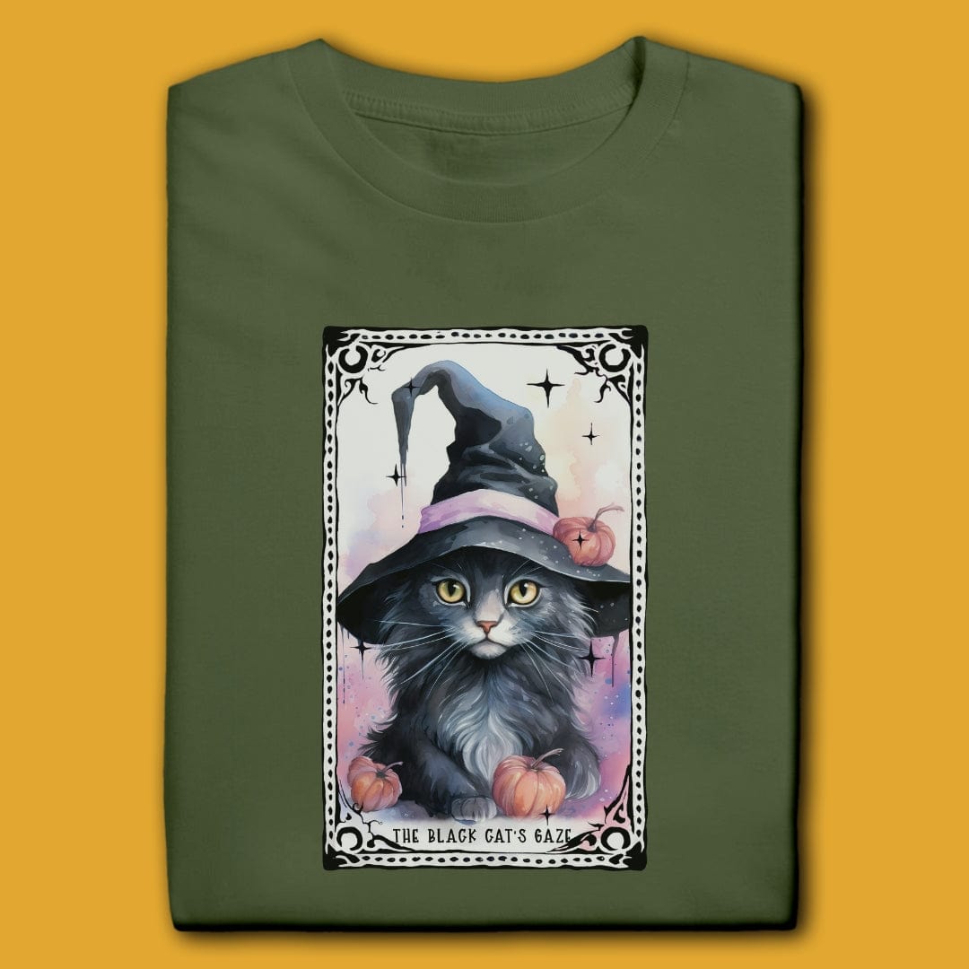 Printify T-Shirt The Black Cat's Gaze T-Shirt