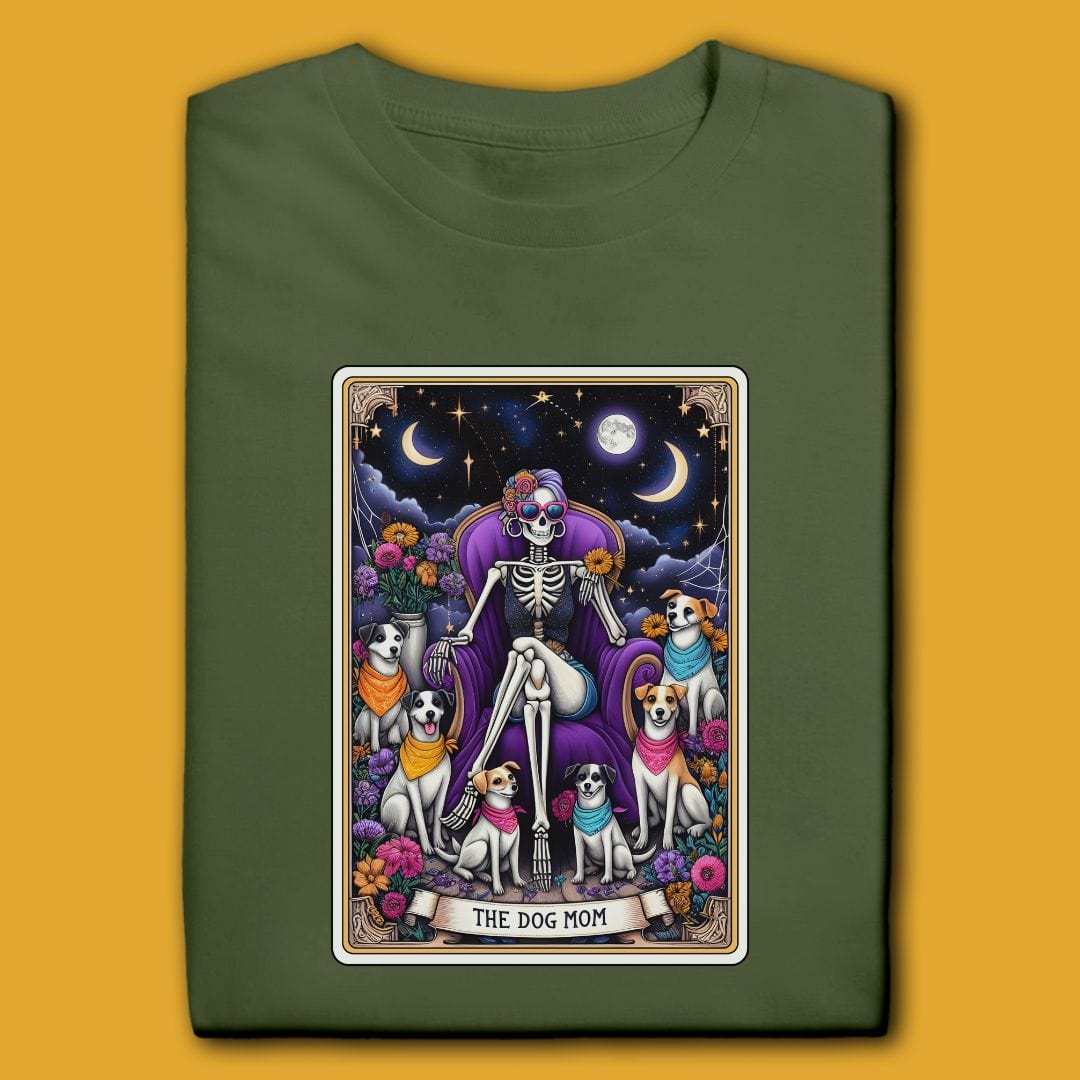 Printify T-Shirt The Dog Mom T-Shirt