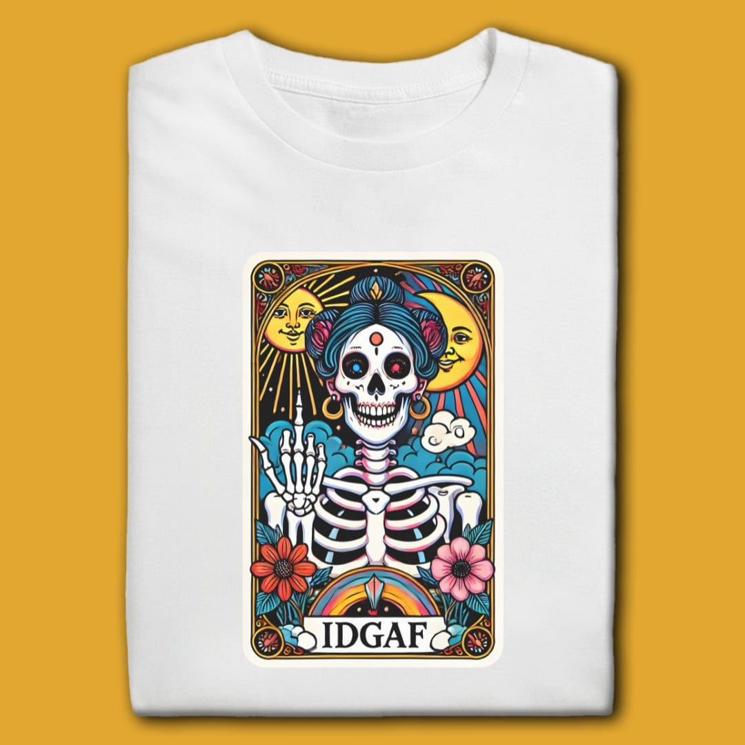 Printify T-Shirt White / S IDGAF T-Shirt