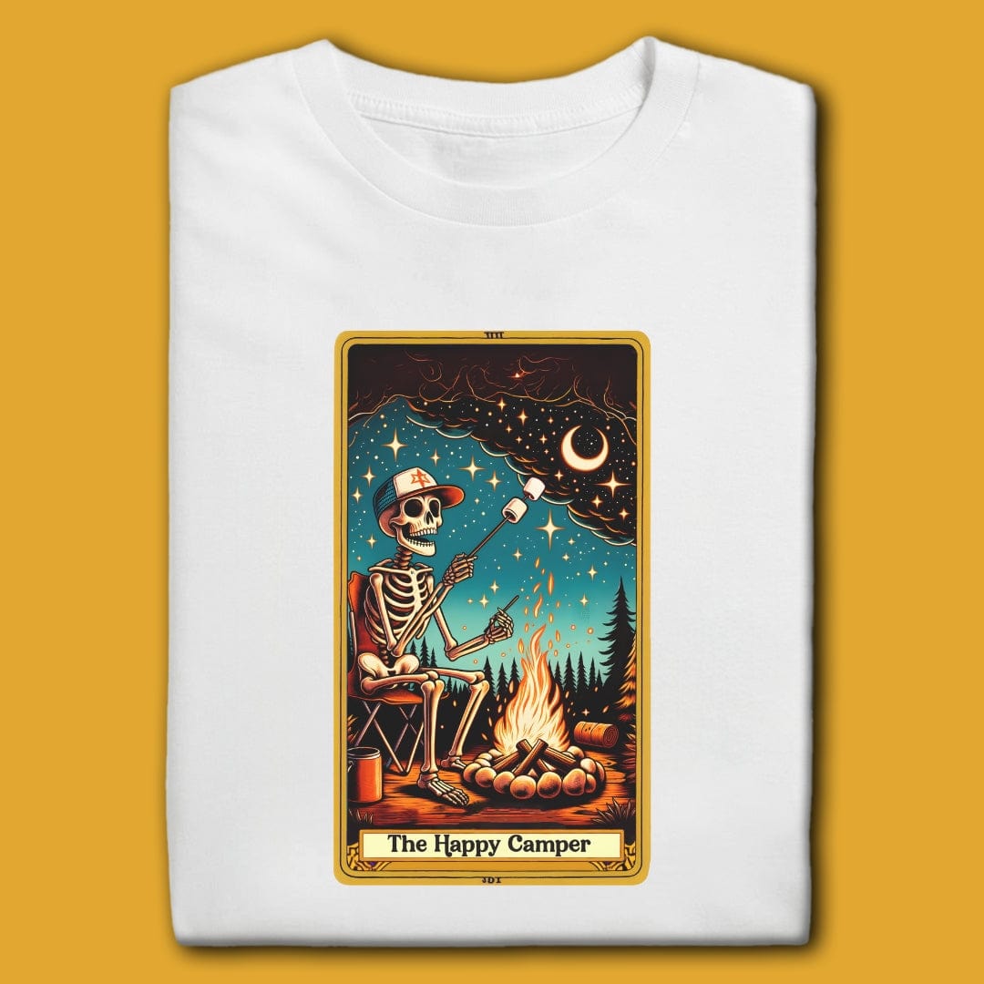 Printify T-Shirt White / S The Happy Camper T-Shirt