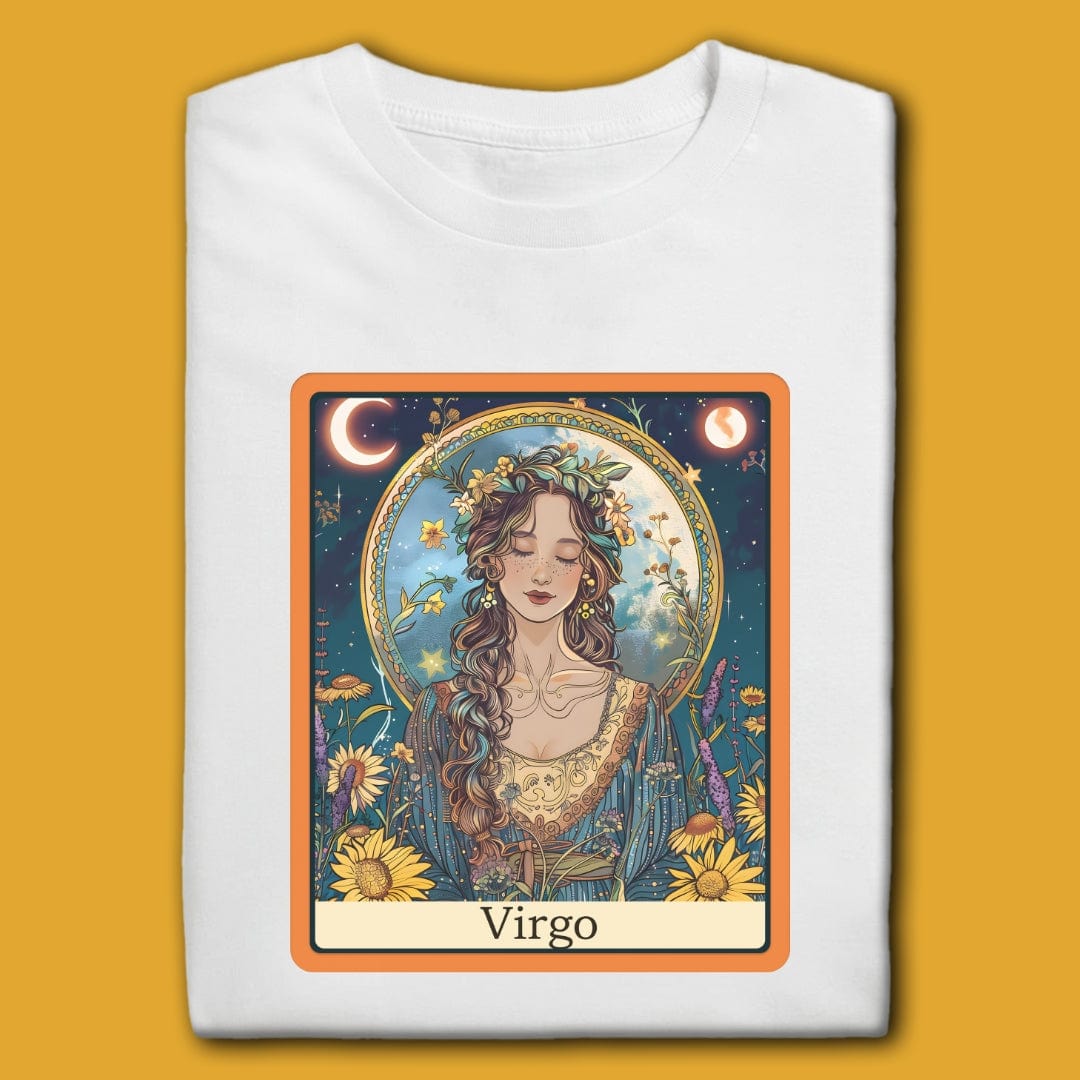 Printify T-Shirt White / S Virgo T-Shirt