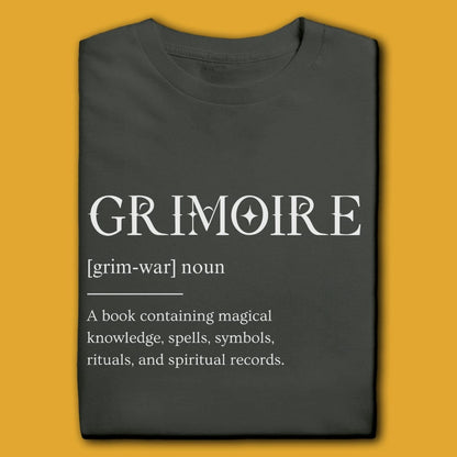 Printify T-Shirt Charcoal / S Grimoire Definition T-Shirt