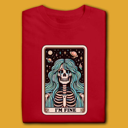 Printify T-Shirt I'm Fine T-Shirt