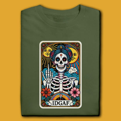 Printify T-Shirt Military Green / S IDGAF T-Shirt