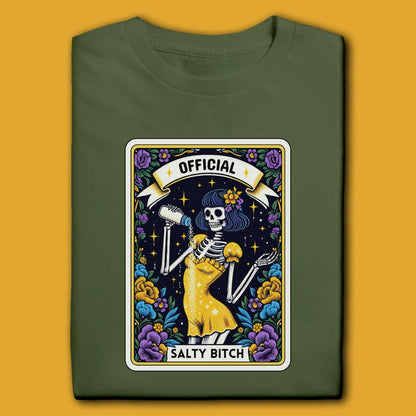 Printify T-Shirt Military Green / S Official Salty Bitch T-Shirt