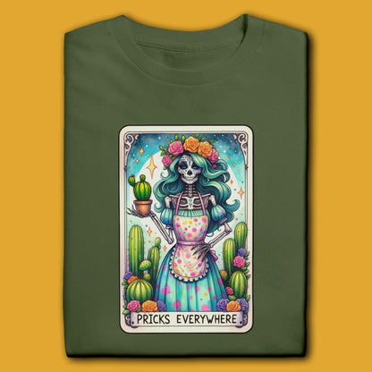 Printify T-Shirt Military Green / S Pricks Everywhere T-Shirt